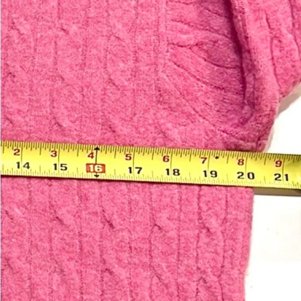 J. Crew Cable Knit Mock Neck Sweater